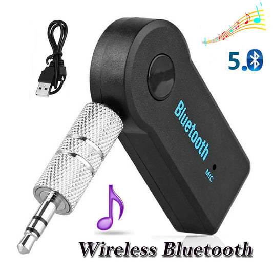 2 in 1 Wireless Bluetooth 5.0 Receiver Adapter 3.5Mm Jack for Car Music Audio Aux A2Dp Headphone Reciever Handsfree